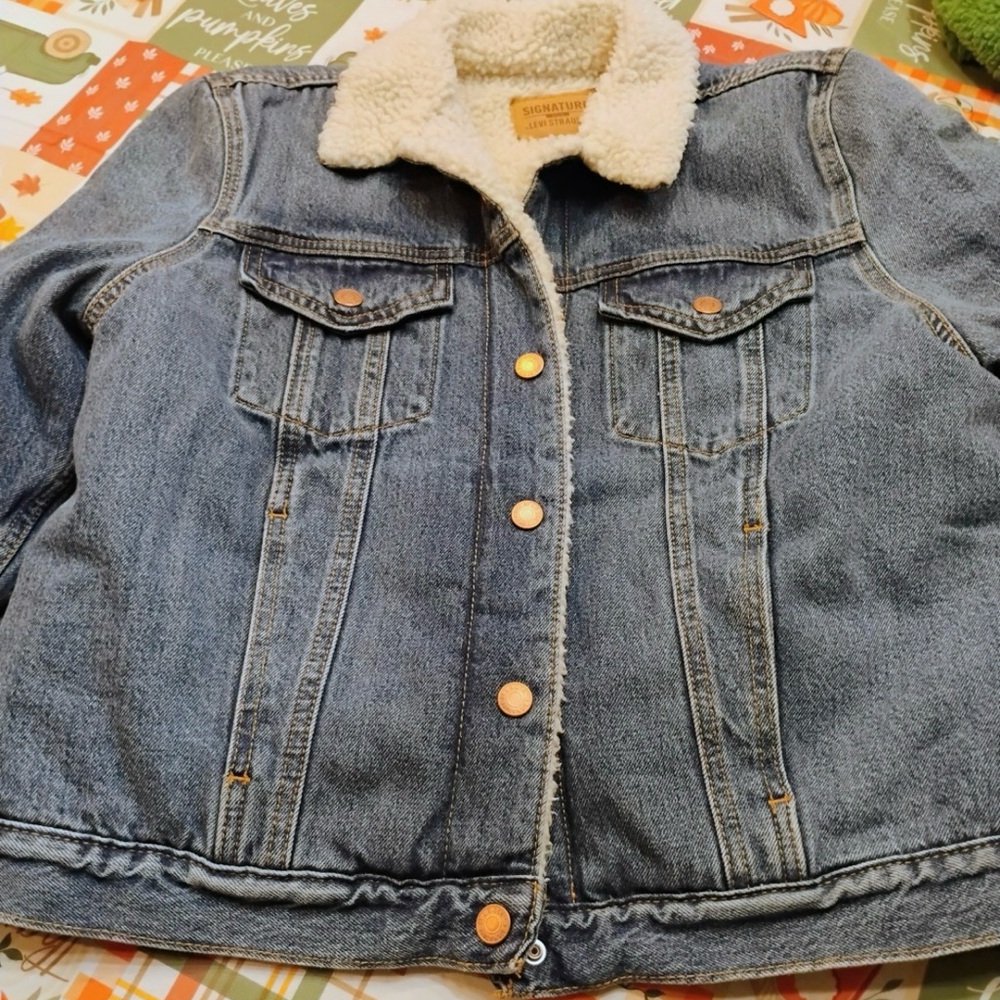 Women’s Signature by Levi Strauss Sherpa Lined Jacket Size XXL